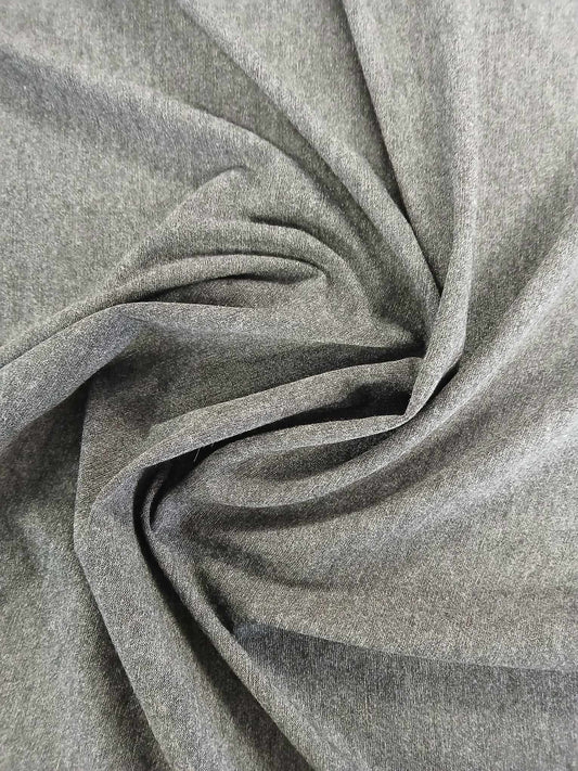 95% 5% Viscose Lycra - Grey - 60" Wide - Sold By the Metre
