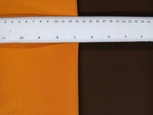 Double Sided Cotton Twill - Mustard/Chocolate - 52" Wide - Sold By the Metre