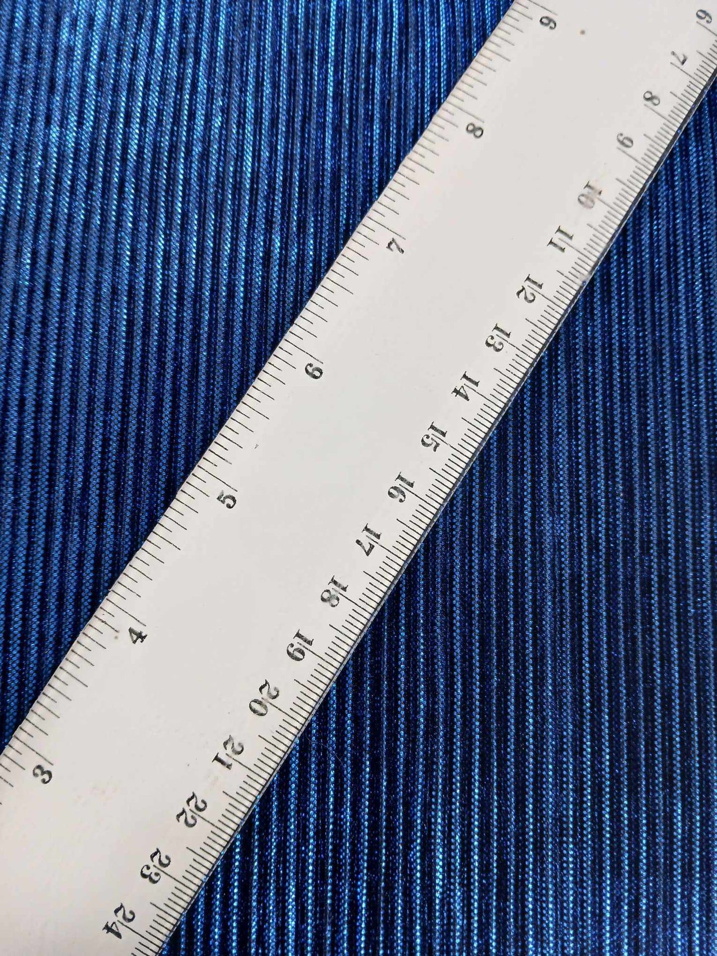 Plisse - Sapphire Blue - 54" Wide - Sold By the Metre