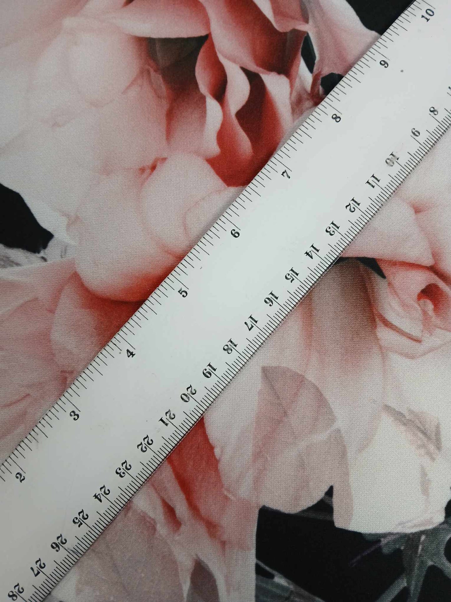 Scuba - Floral - Black/Pink/Teal - 60" Wide - Sold By the Metre