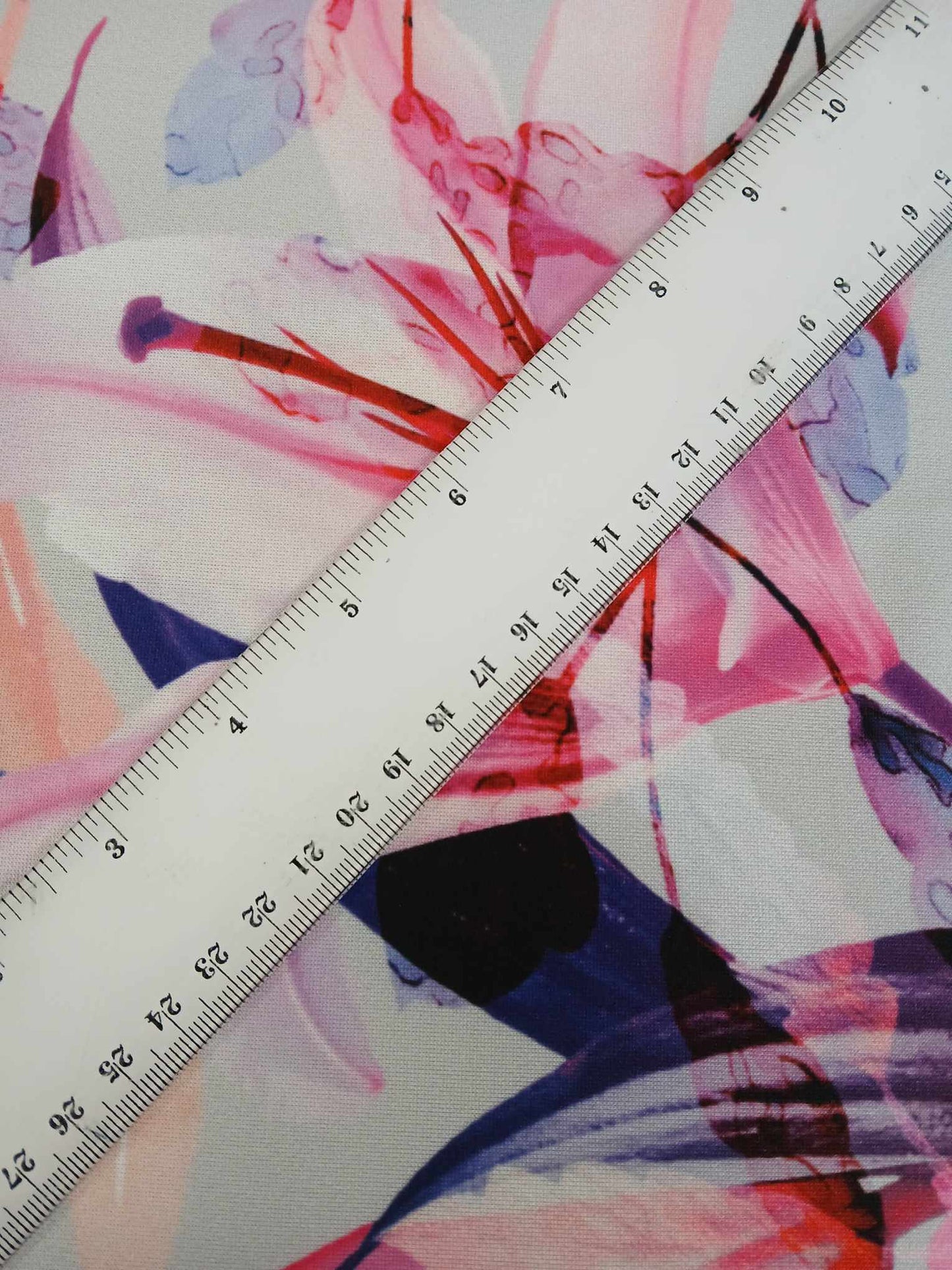 Scuba - Grey/Pink/Purple/Peach - 58" Wide - Sold By the Metre