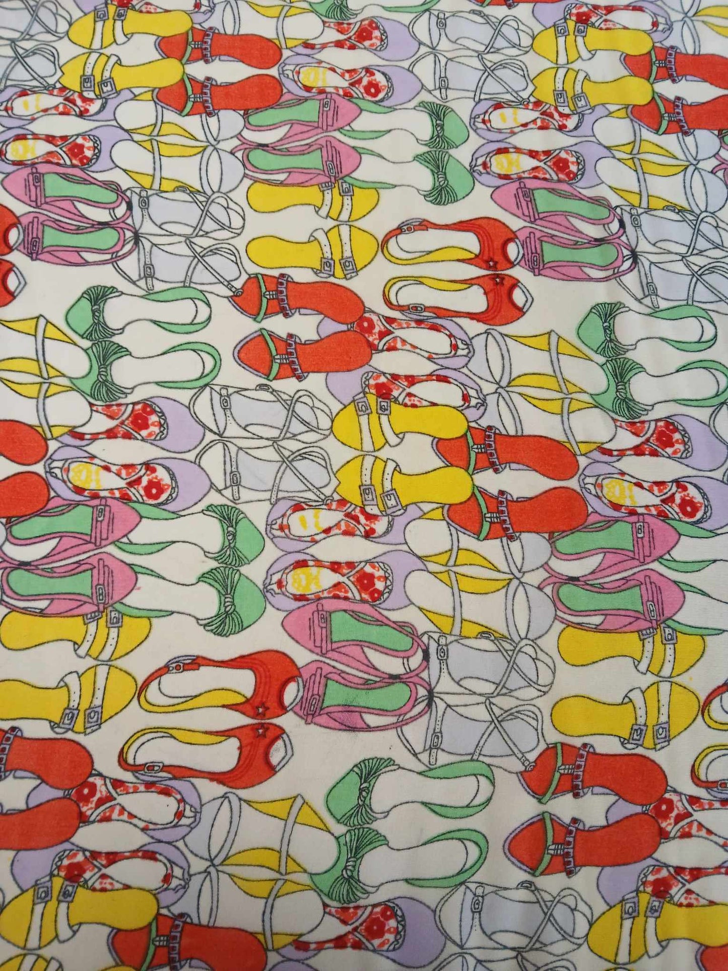 Chiffon - Shoes - White/Red/Yellow/Green/Pink - 57" Wide - Sold By the Metre