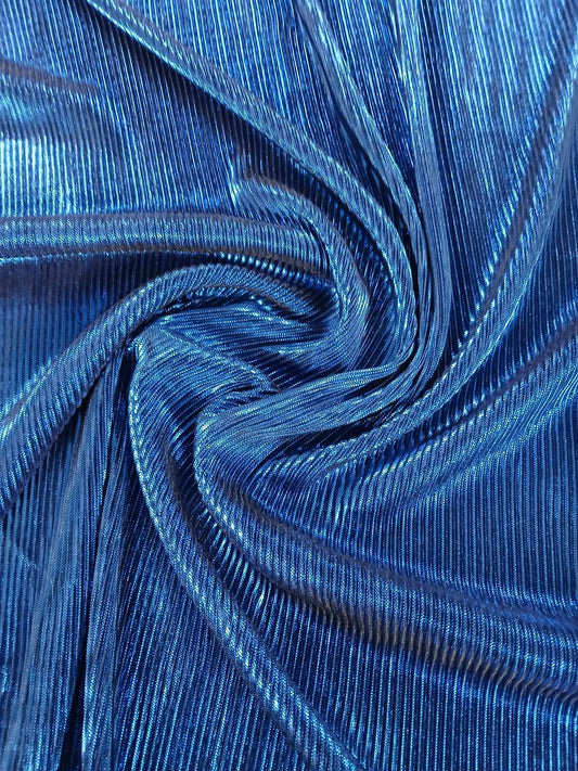 Plisse - Sapphire Blue - 54" Wide - Sold By the Metre