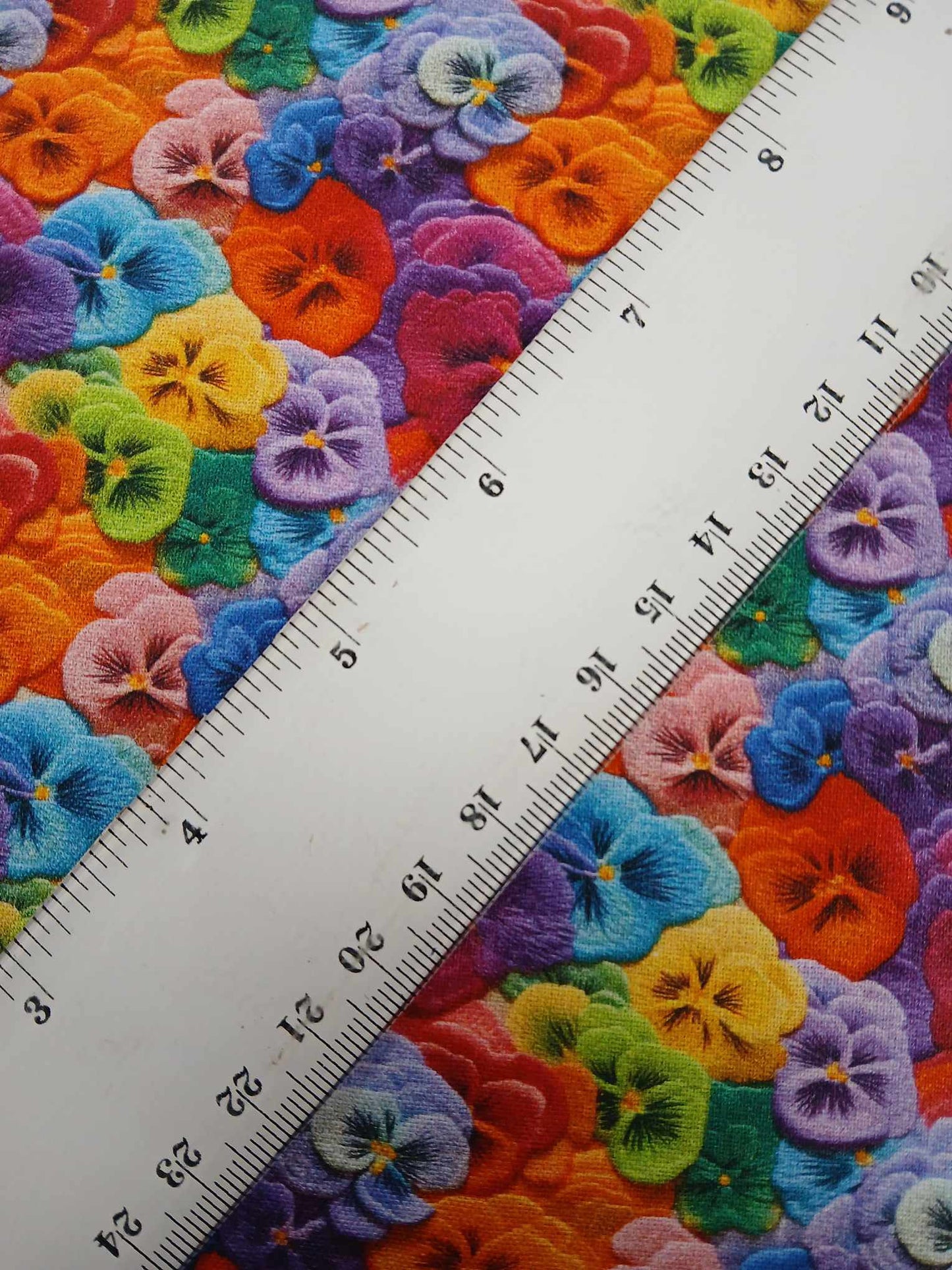 100% Cotton - Digital Print - Purple/Blue/Yellow/Orange/Pink - 44" Wide - Sold By the Metre