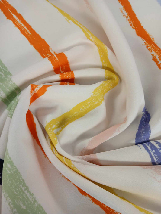 Crepe Back Satin - Ivory/Orange/Lilac/Pink/Yellow - 56" Wide - Sold By the Metre