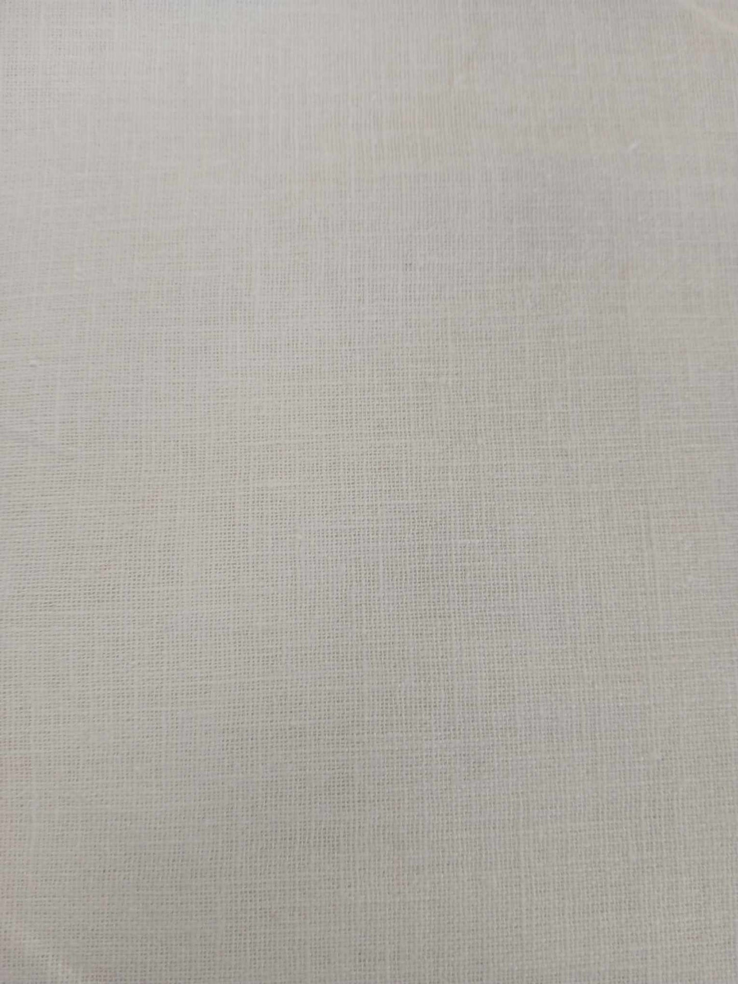 Cotton Linen - Ivory - 59" Wide - Sold By the Metre