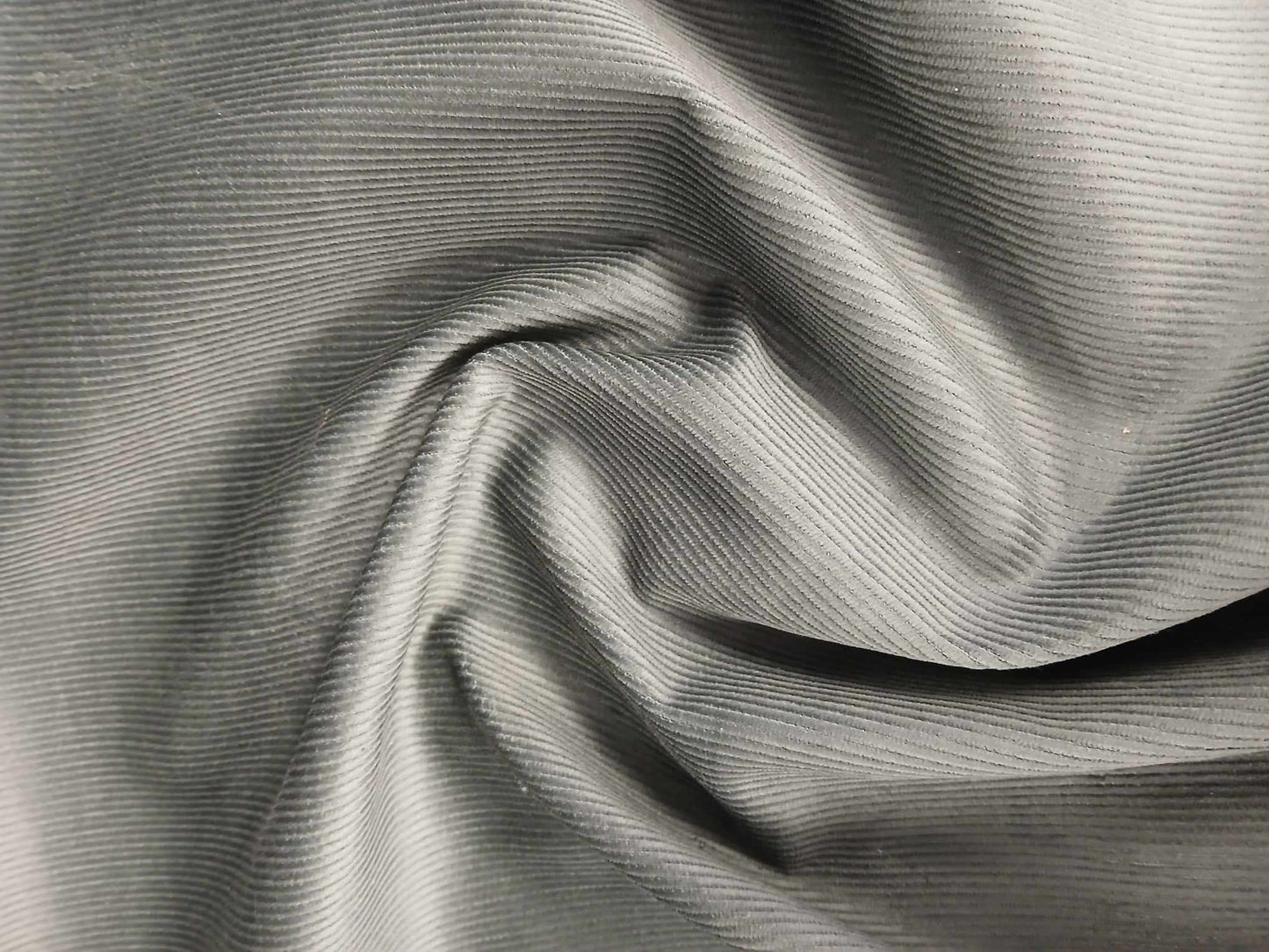 Corduroy - Grey - 45" Wide - Sold By The Metre