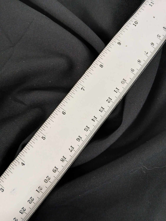 Poly Bi Stretch Suiting - Black - 56" Wide - Sold By The Metre