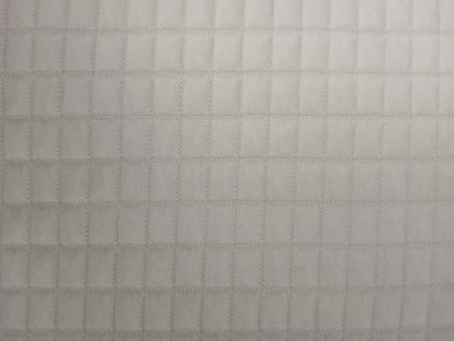 Box Quilt Lycra - White - 61" Wide - Sold By The Metre