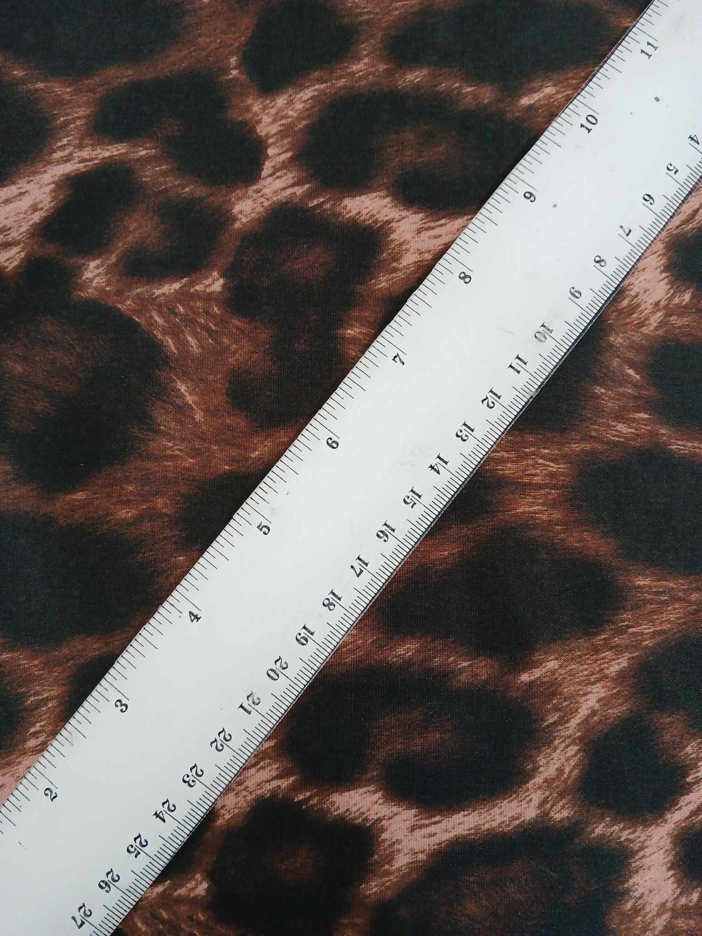 Scuba - Animal Print - Brown/Black - 58" Wide - Sold By The Metre