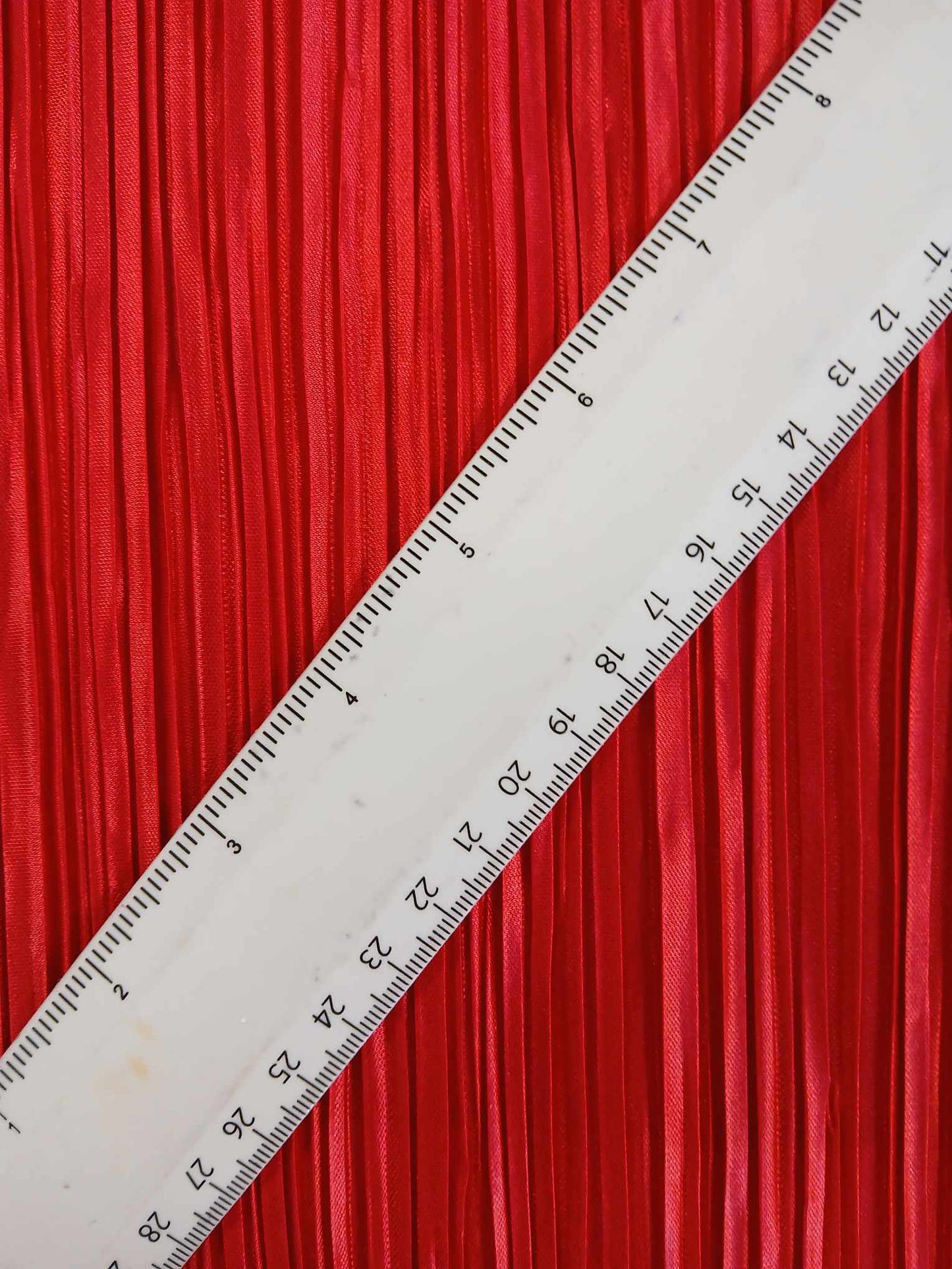 Plisse - Red - 56" Wide - Sold By The Metre