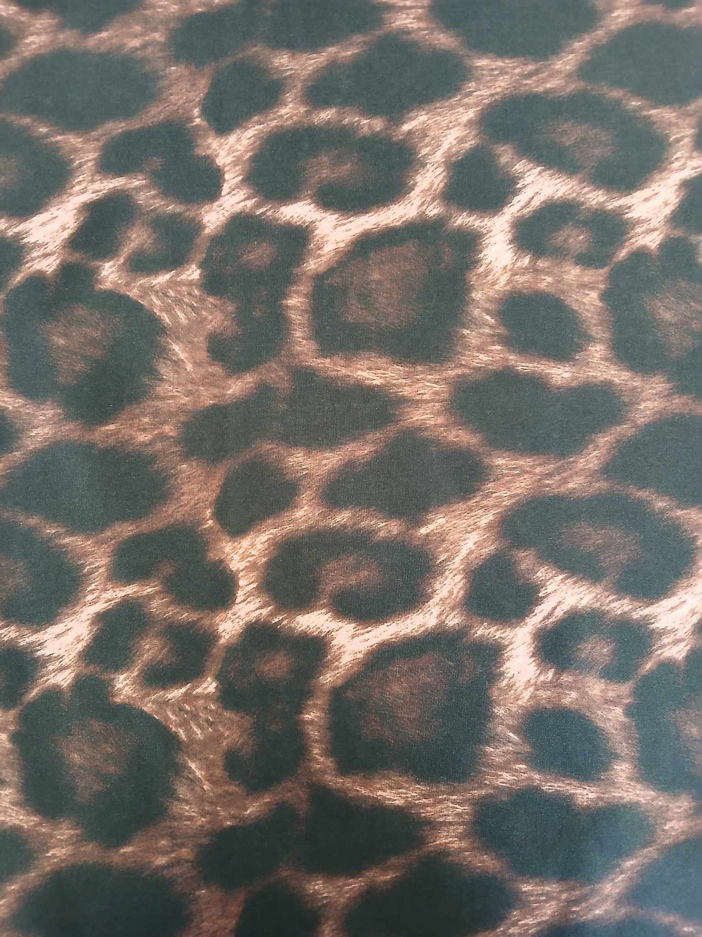 Scuba - Animal Print - Brown/Black - 58" Wide - Sold By The Metre