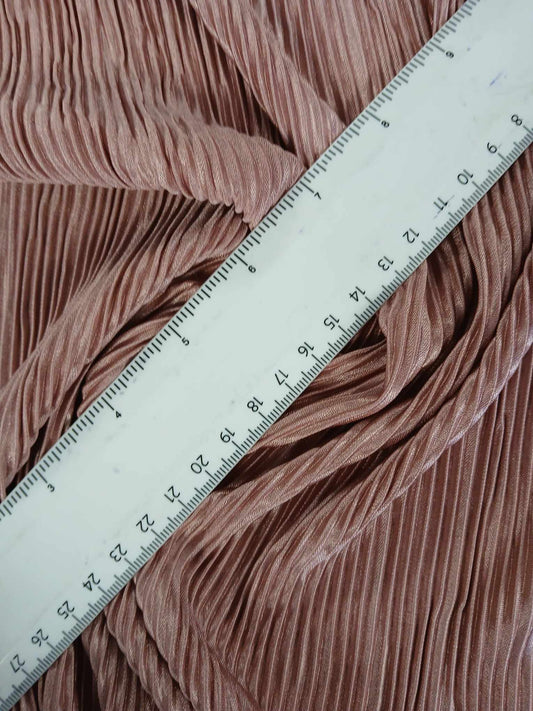 Plisse - Dusty Pink - 56" Wide - Sold By The Metre