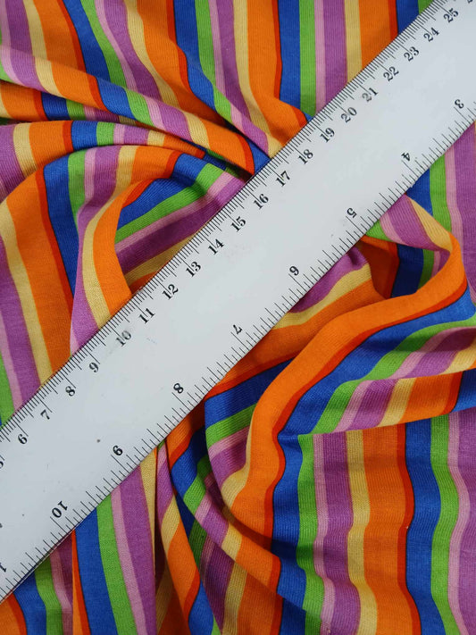 Cotton Jersey - Multicoloured - 62" Wide - Sold By The Metre