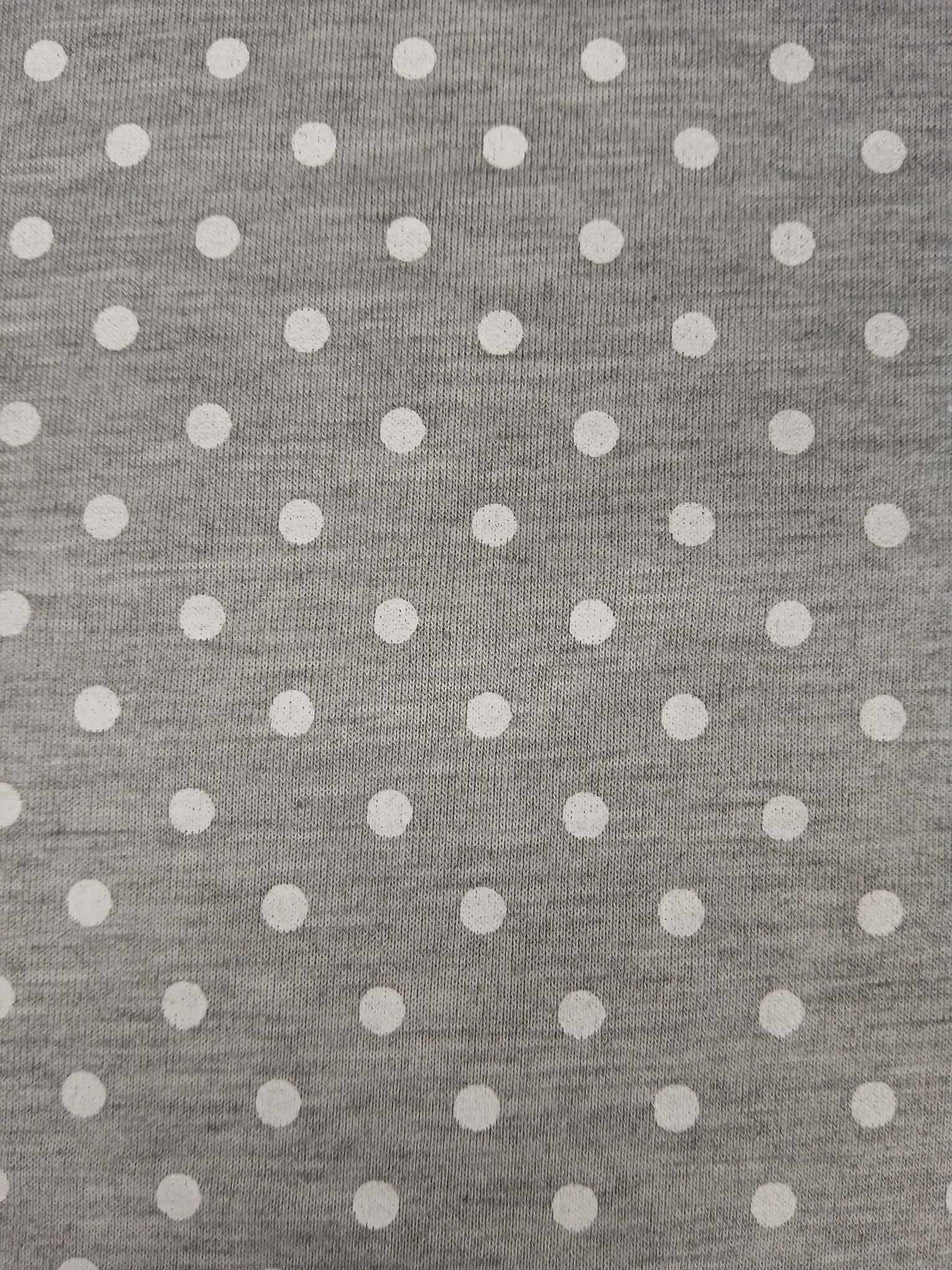 Viscose Lycra - Spot - Grey/White - 61" Wide - Sold By The Metre