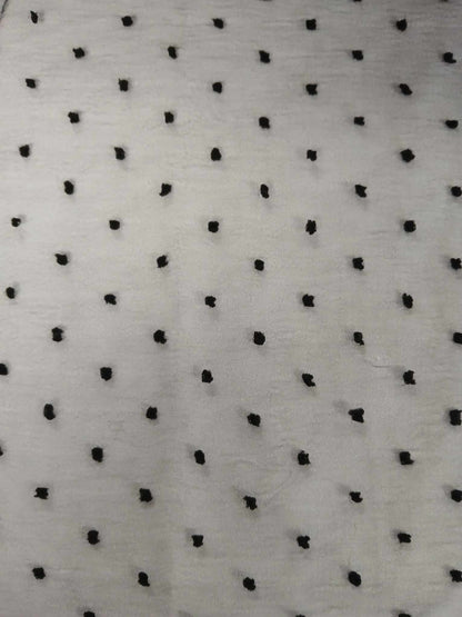 Dobby Organza - Black - 59" Wide - Sold By the Metre