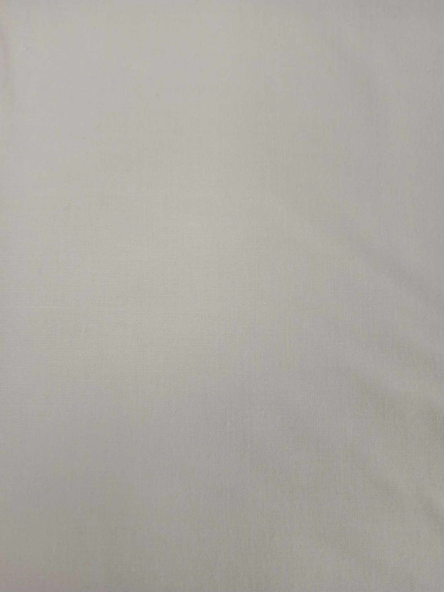 100% Cotton - Crafting & Quilting - White - 44" Wide - Sold By the Metre