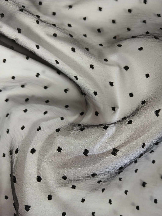 Dobby Organza - Black - 59" Wide - Sold By the Metre