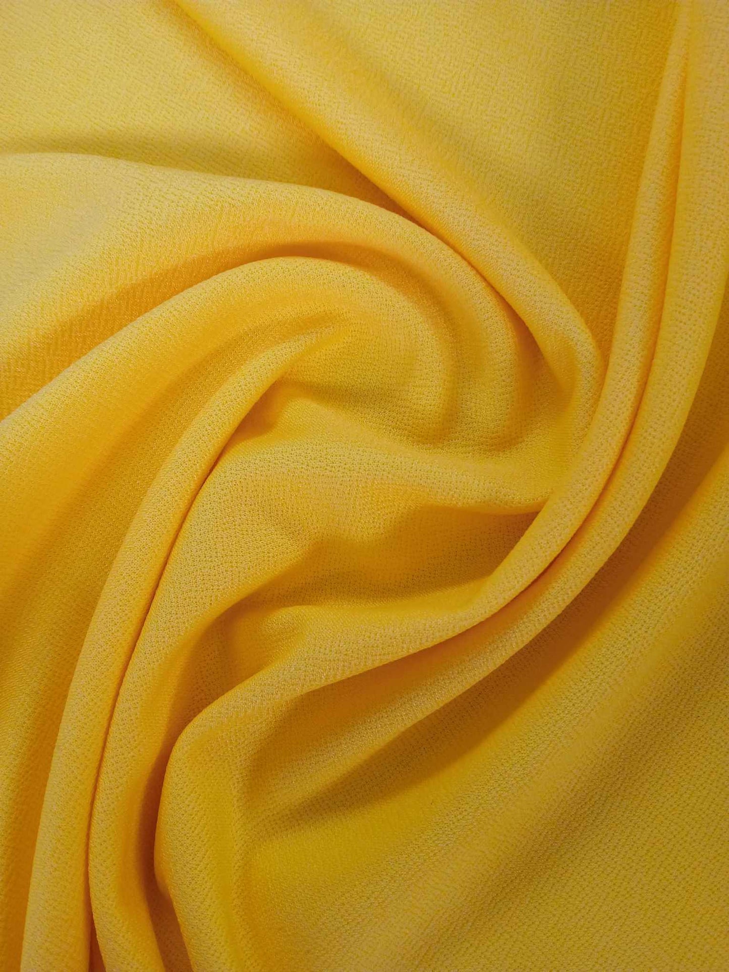 Valentino Crepe - Yellow - 61" Wide - Sold By the Metre