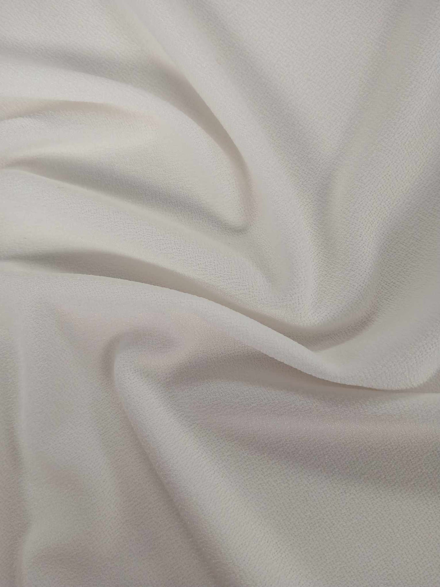 Valentino Crepe - White - 61" Wide - Sold By the Metre