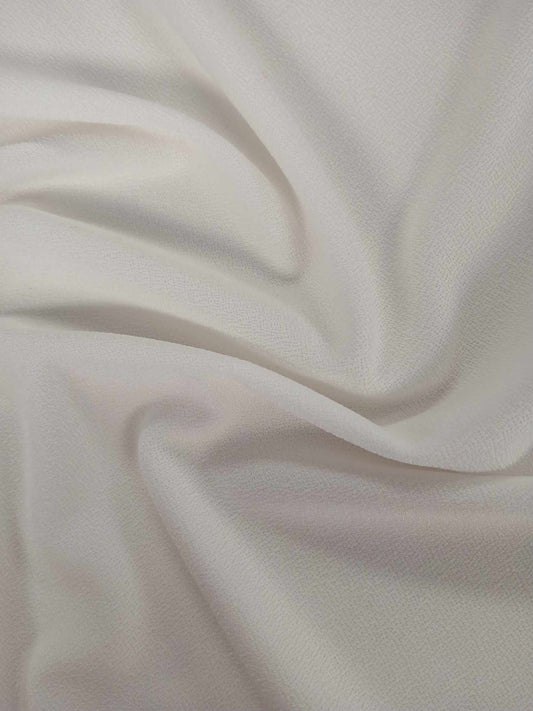 Valentino Crepe - White - 61" Wide - Sold By the Metre