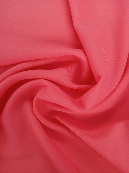 Crepe De Chine Waffle - Hot Pink - 59" Wide - Sold By the Metre