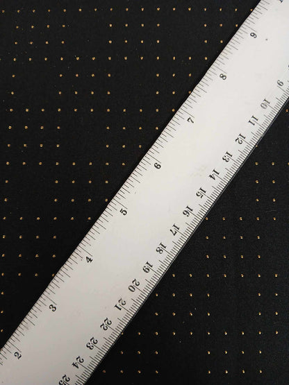 Scuba - Black/Gold - 61" Wide - Sold By the Metre