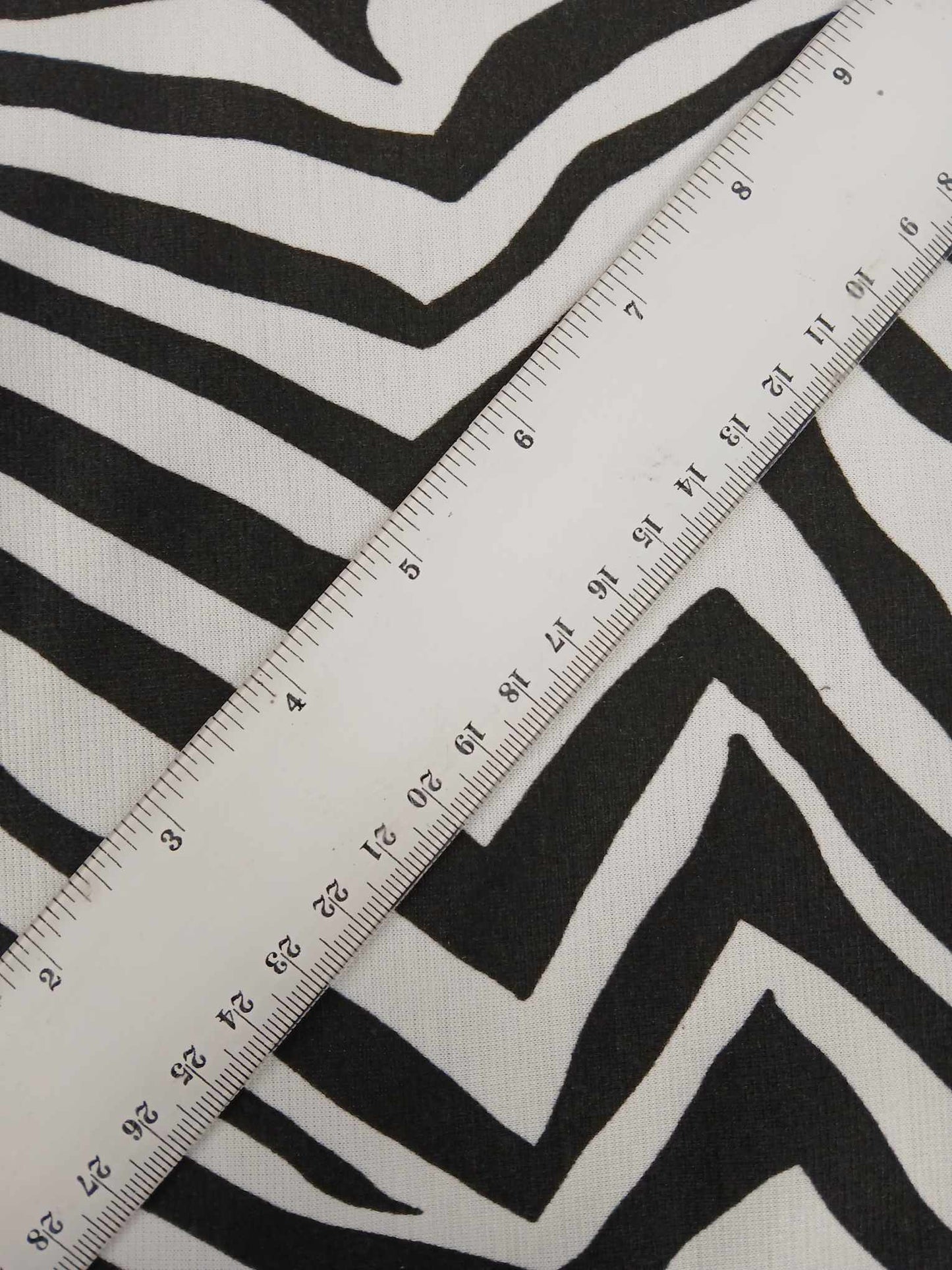 Printed Ponte Roma - Black/White - 59" Wide - Sold By the Metre