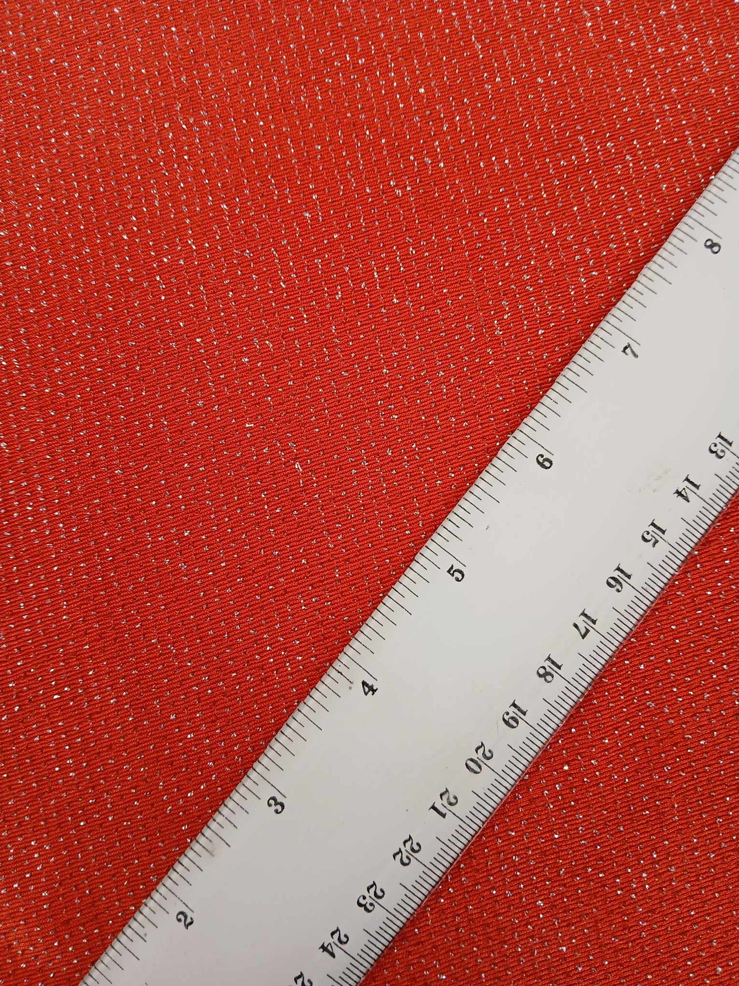 Poly Lycra Lurex - Orange - 62" Wide - Sold By the Metre