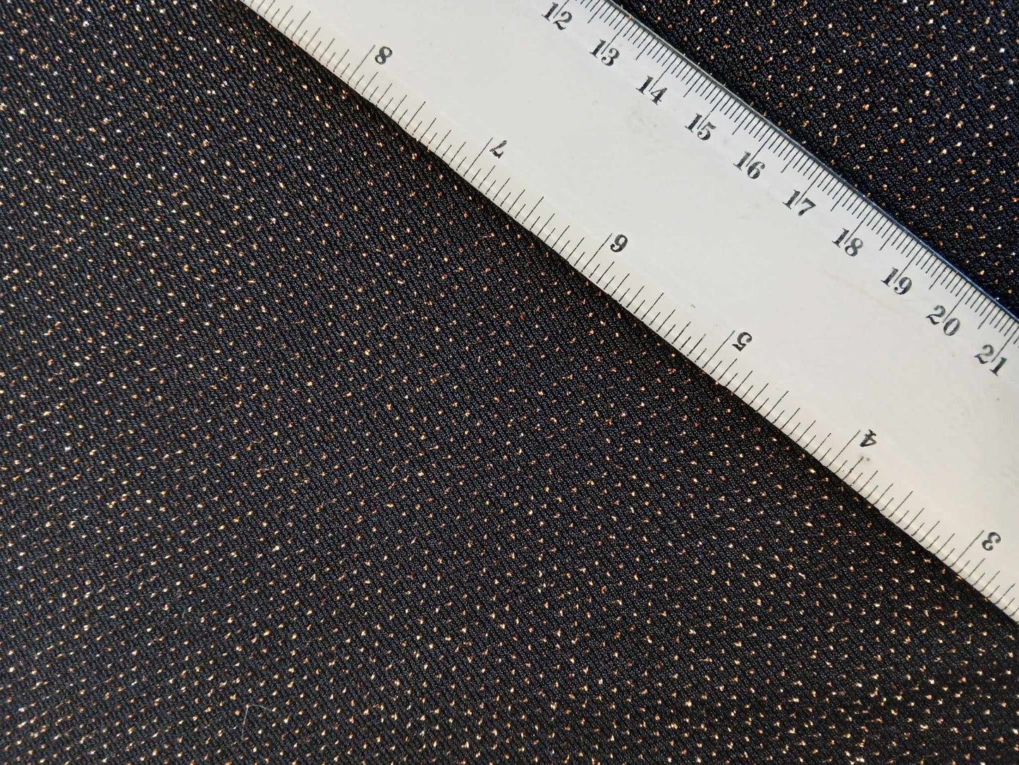 Poly Lycra Lurex - Black/Gold - 60" Wide - Sold By the Metre