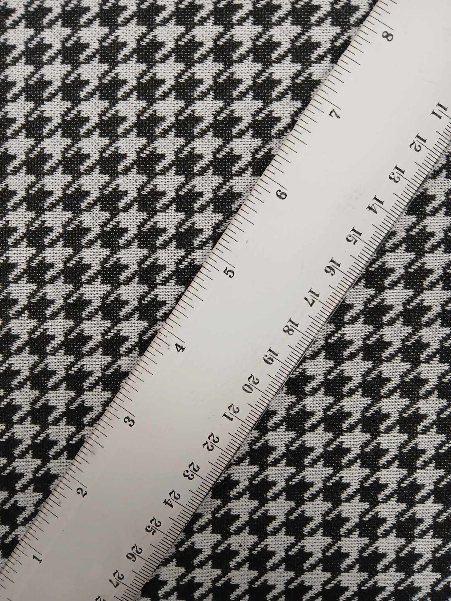 Ponte Roma - Dogtooth - Black/White - 56" Wide - Sold By the Metre