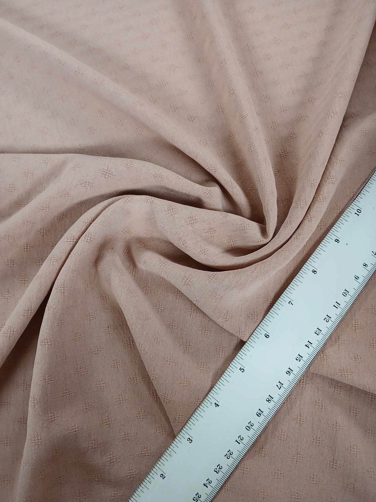 Dobby Poly Lycra - Dusty Pink - 59" Wide - Sold By the Metre