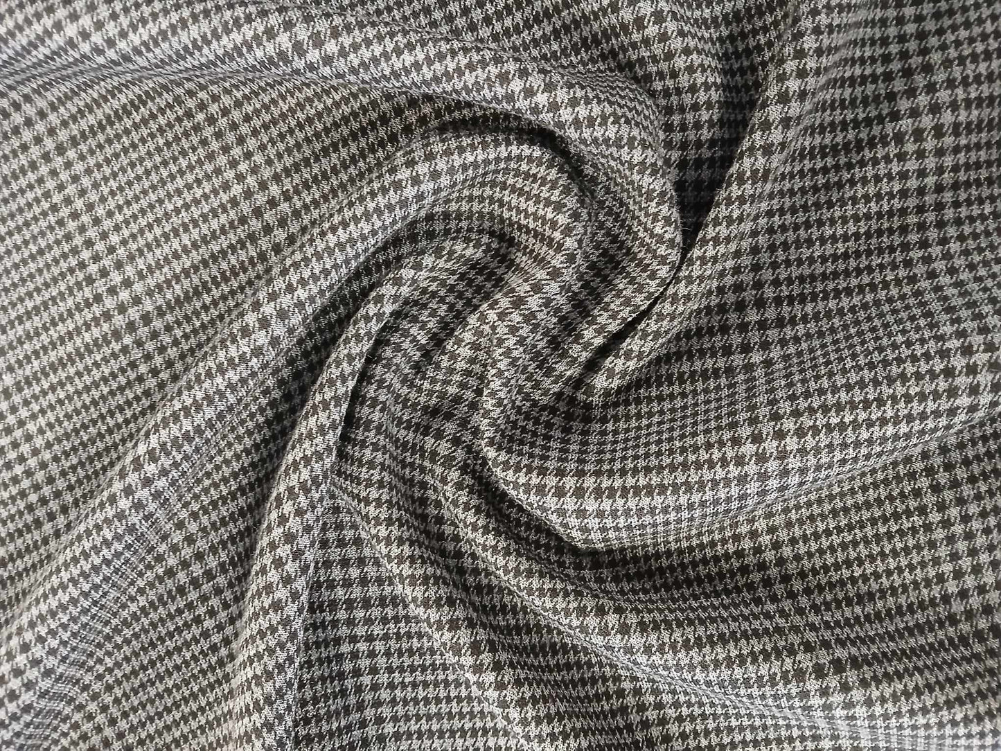 Ponte Roma - Check - Grey/Black - 60" Wide - Sold By the Metre