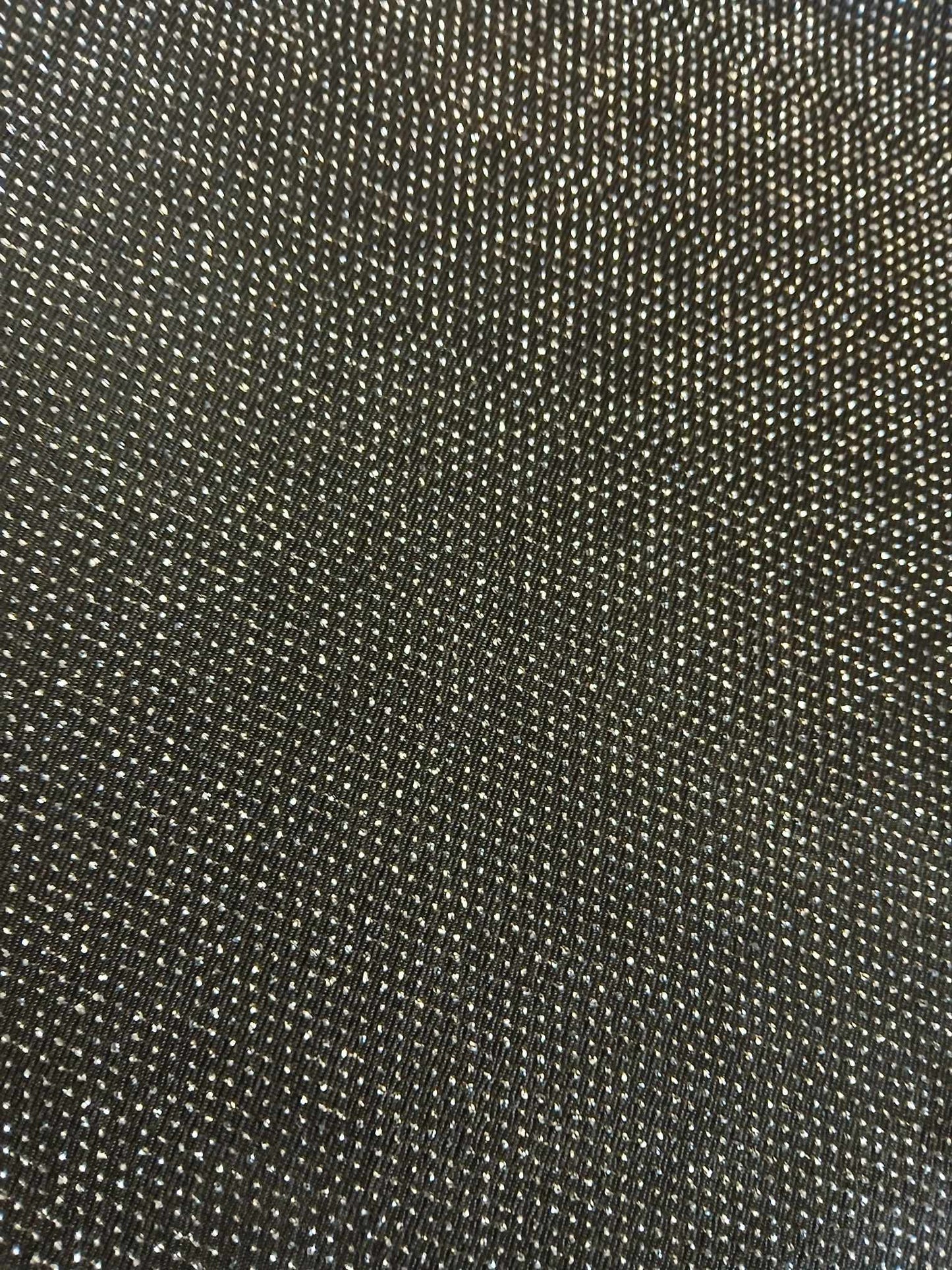 Poly Lycra Lurex - Black/Silver - 60" Wide - Sold By the Metre