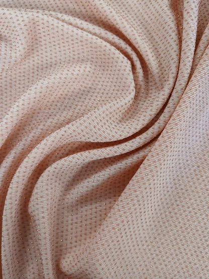 Poly Lycra Lurex - Pink/Gold - 60" Wide - Sold By the Metre