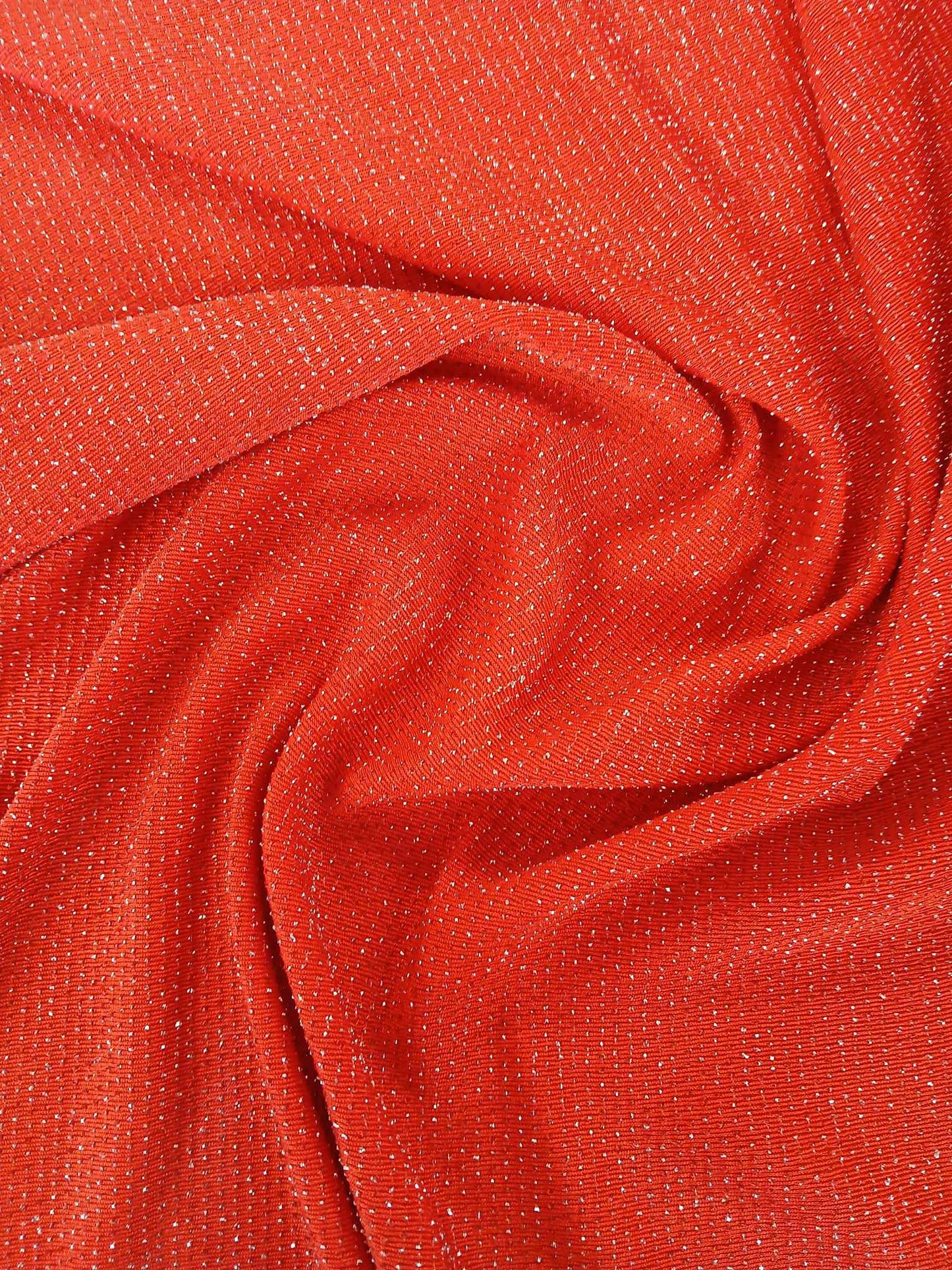 Poly Lycra Lurex - Orange - 62" Wide - Sold By the Metre