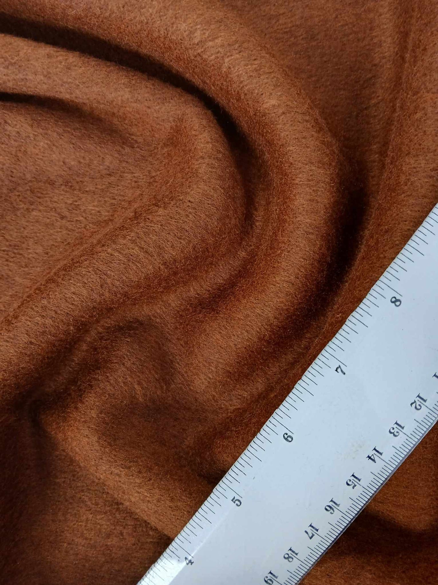 Washable Wool - Chestnut - 60" Wide - Sold By the Metre