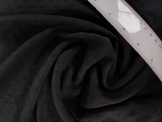 Dobby Poly Lycra - Black - 59" Wide - Sold By the Metre