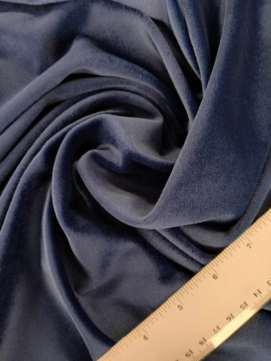 Plush - Blue - 59" Wide - Sold By the Metre