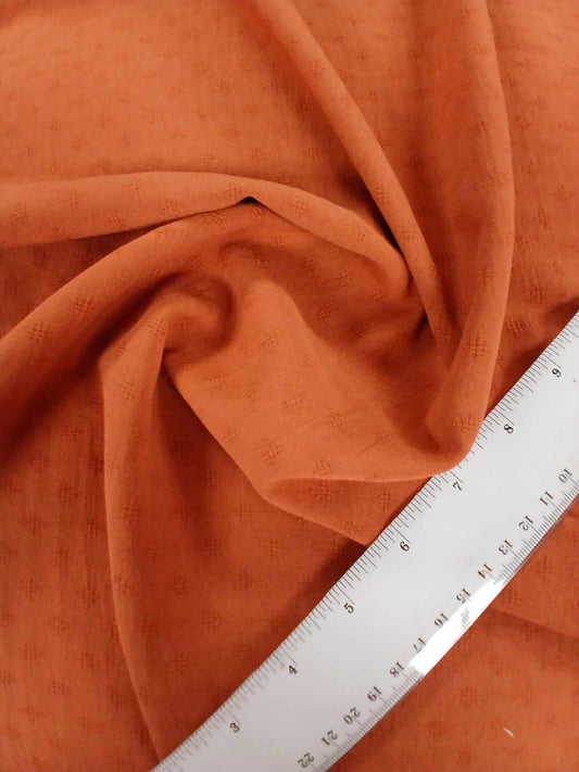 Dobby Poly Lycra - Rust - 59" Wide - Sold By the Metre