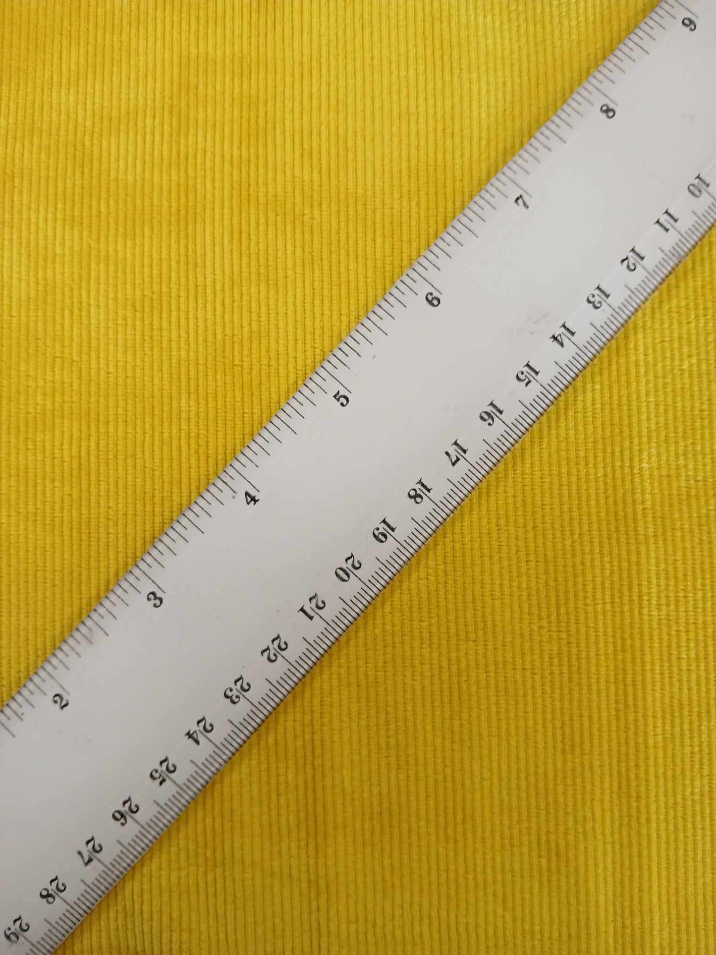 Corded Velvet - Yellow - 63" Wide - Sold By the Metre