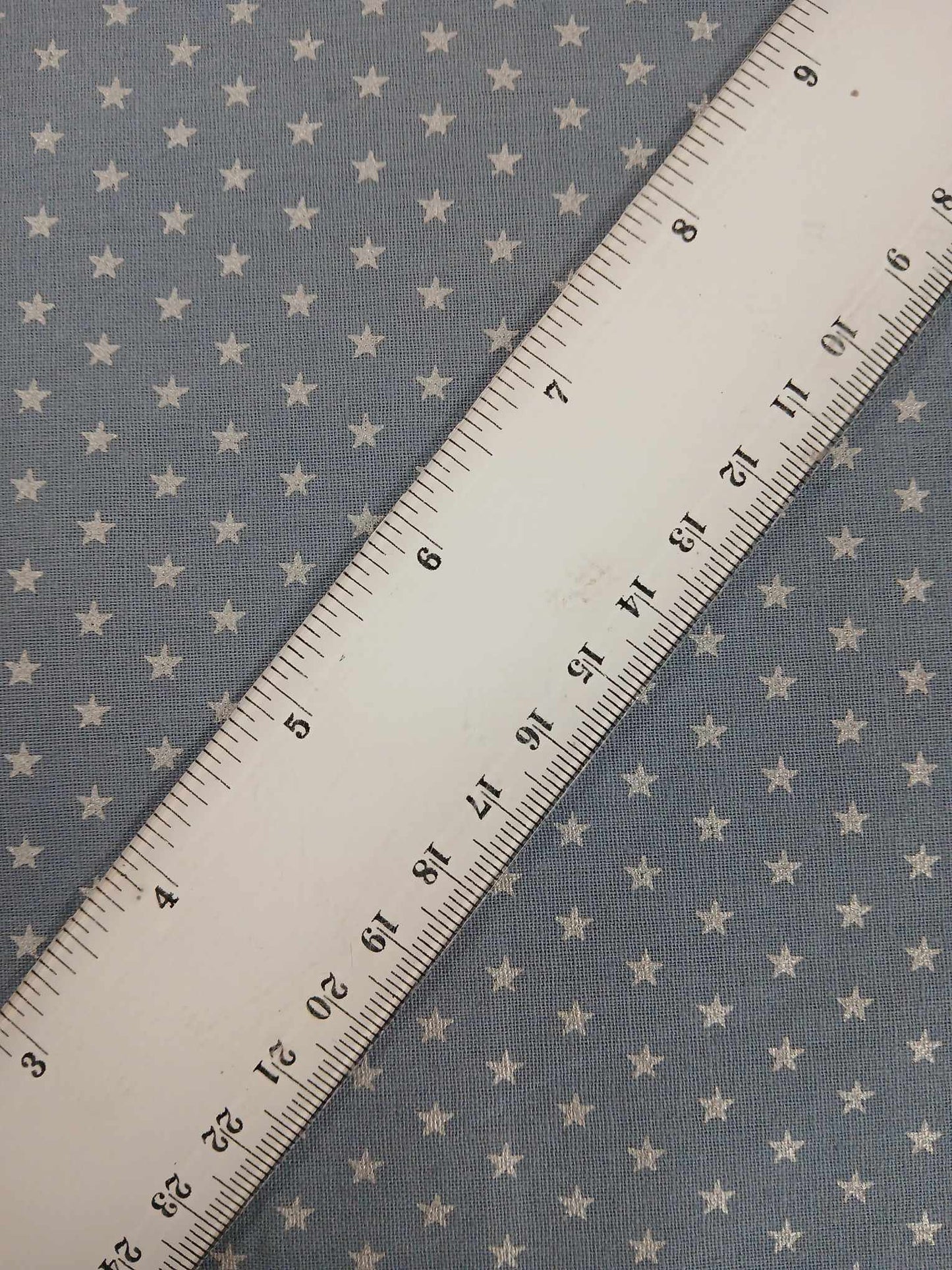 100% Cotton - Christmas Stars - Grey/Silver - 44" Wide - Sold By the Metre