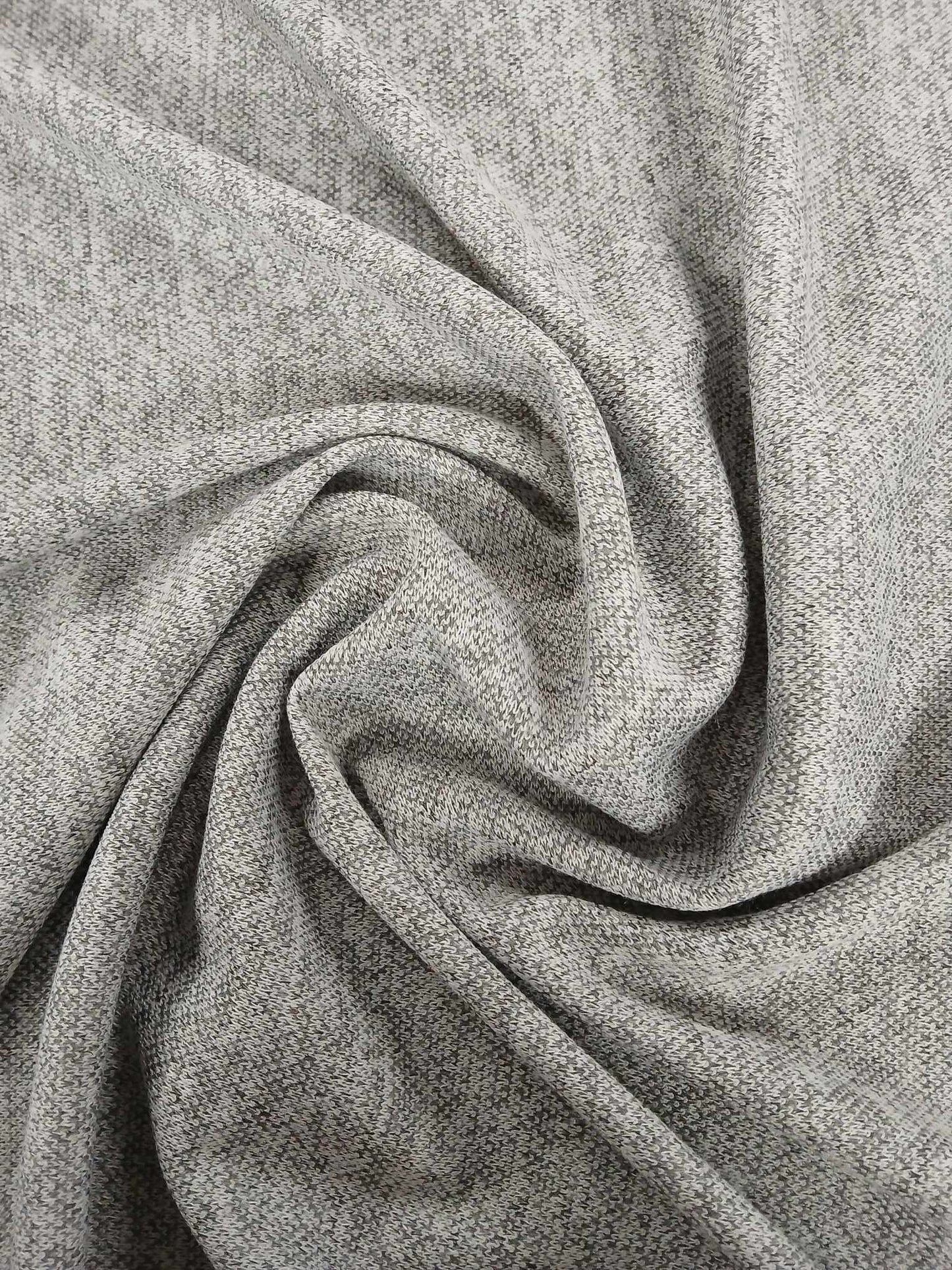 Double Jersey - Grey - 60" Wide - Sold By the Metre