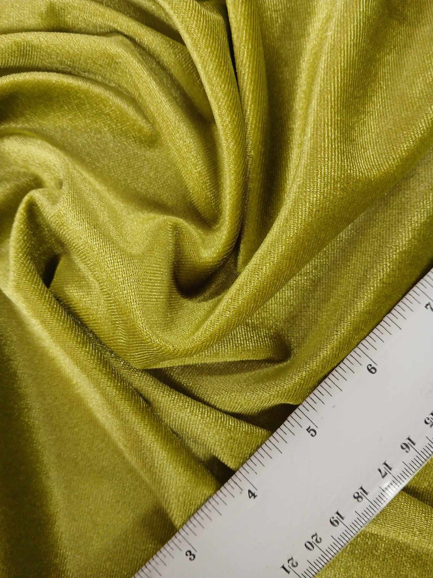 Spandex Velvet - Lime - 59" Wide - Sold By the Metre