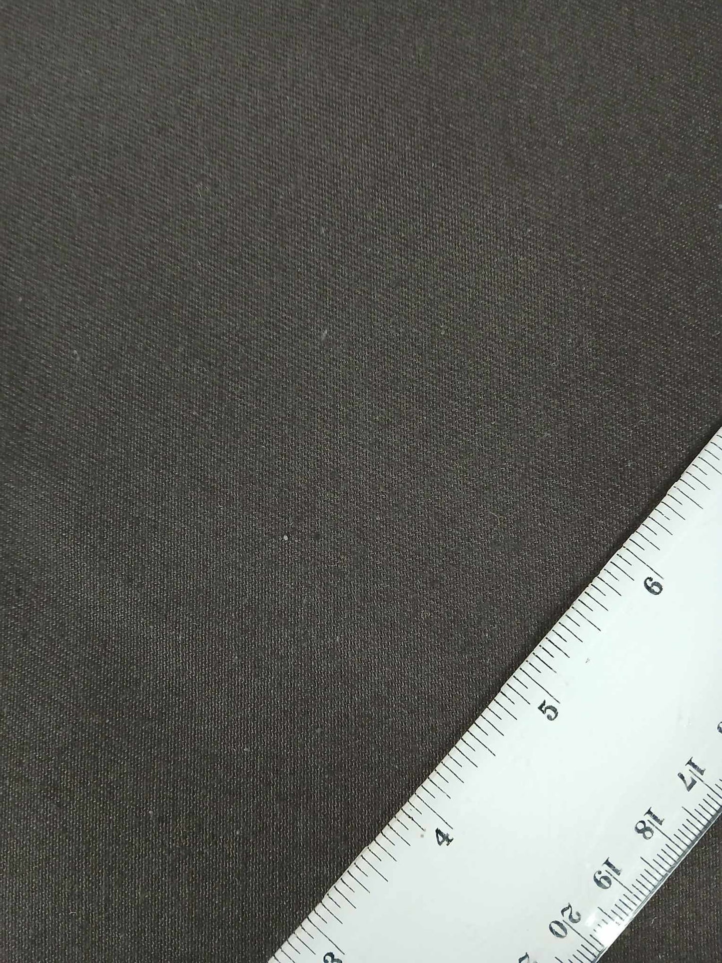 100% Cotton Twill - Brown - 61" Wide - Sold By the Metre