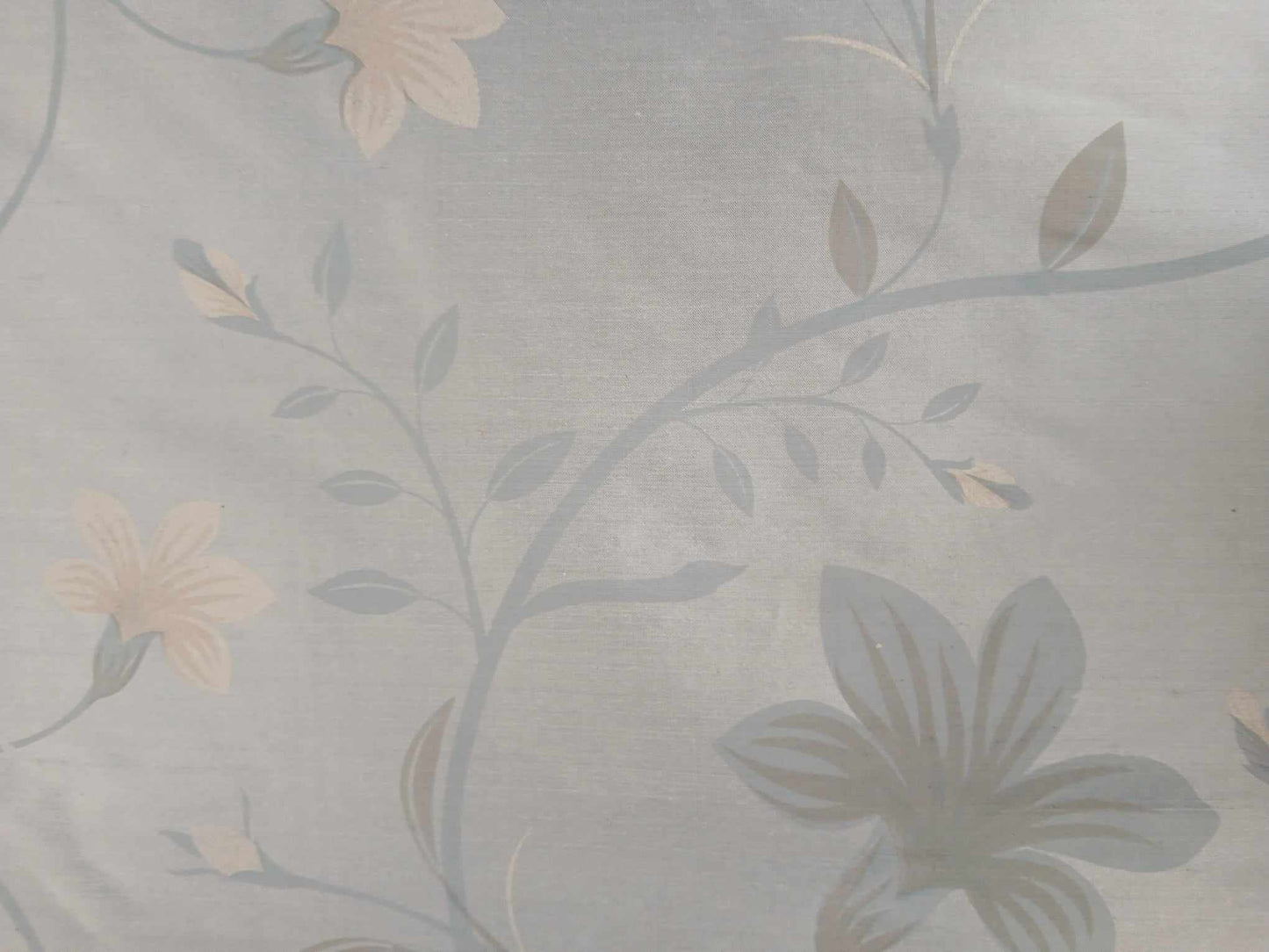 Dupion Silk - Blue/Grey/White - 44" Wide - Sold By the Metre