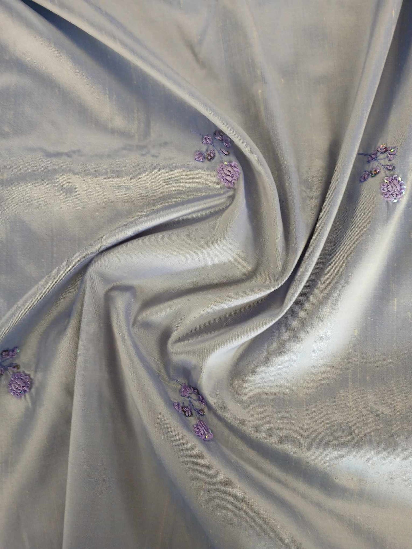 Dupion Silk - Purple - 44" Wide - Sold By the Metre