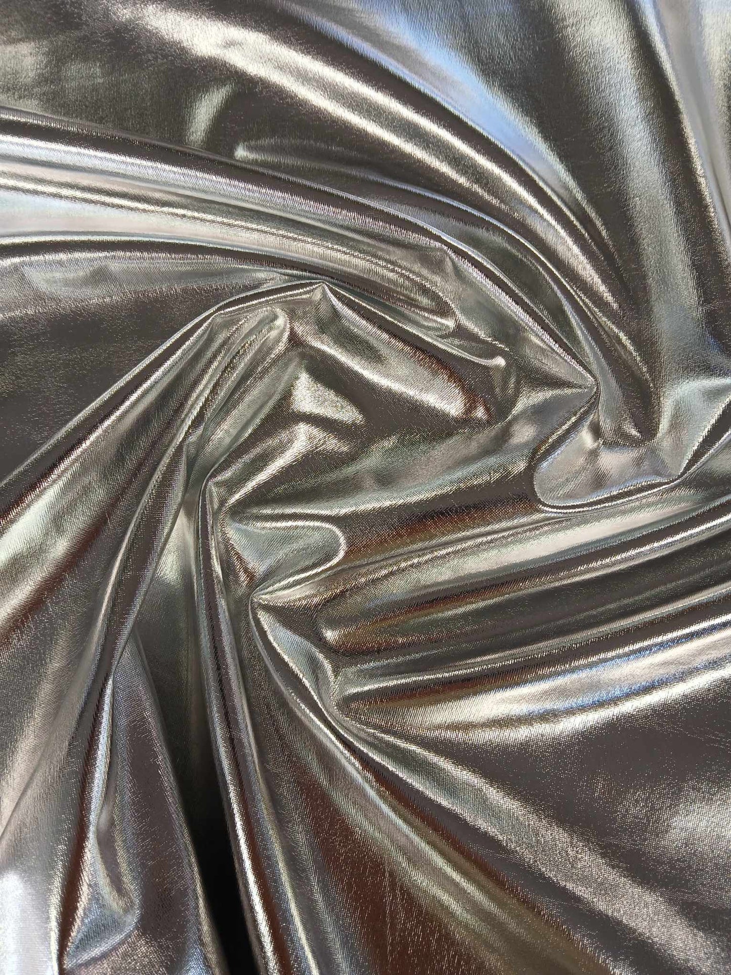 Poly Spandex 96% 4% - Silver - 58" Wide - Sold By the Metre