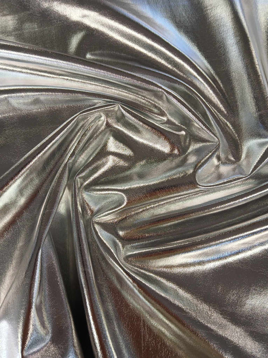 Poly Spandex 96% 4% - Silver - 58" Wide - Sold By the Metre