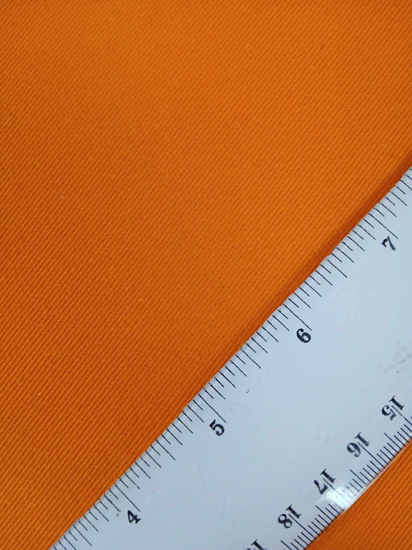 100% Cotton Twill - Orange - 60" Wide - Sold By the Metre